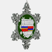 Tipperary Ireland Crest Irish Tin Sneeuwvlok Ornament (Links)