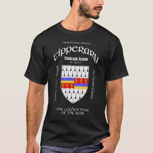 Tipperary Ireland Crest T-Shirt (Voorkant)