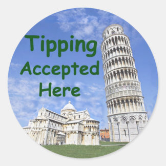Tipping geaccepteerd hier Sticker