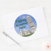 Tipping geaccepteerd hier Sticker (Envelop)