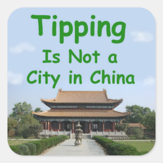 Tipping is geen stad in China - tip pot sticker