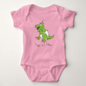 Tippy Lil T-rex Baby Dinosaur Baby Kinder Bodysuit (Voorkant)