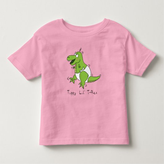 Tippy Lil T-rex Baby Dinosaurus Peuter Kinder T-sh Kinder Shirts (Voorkant)