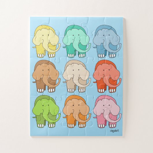 Tippy Toes Elephant Big Piece Puzzel (Verticaal)