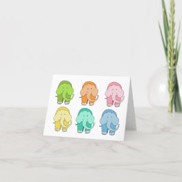 Tippy Toes Elephant Blank Kaart