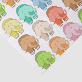 Tippy Toes Elephant Tissuepapier (Detail)