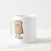 Tippy Toest Funny Tippy Toast Pun Koffiemok (Voorkant links)