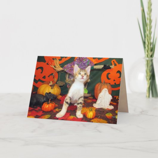 Tippy's Big Scare - Halloween Kaart (Voorkant)