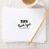 Tips Appreciated Cash Gratuities Jar Website Link Etiket (Insitu)