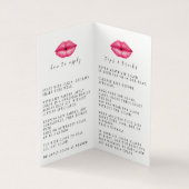 Tips en tricks Lipsense Distributor Visitekaartje (Binnen)