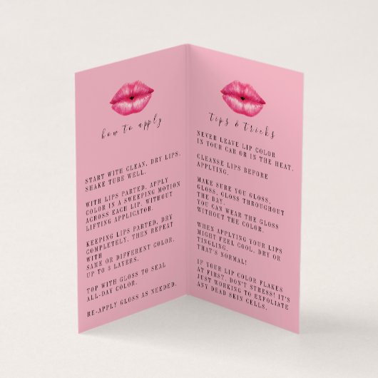 Tips en tricks Lipsense Distributor Visitekaartje (Binnen)