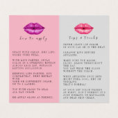 Tips en tricks Lipsense Distributor Visitekaartje (Binnenkant ongevouwen)