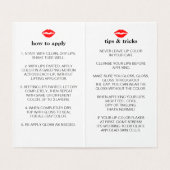 Tips en trucs voor de marineopslag in Stripe Lip Visitekaartje (Binnenkant ongevouwen)