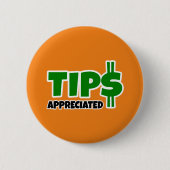 Tips gewaardeerd ronde button 5,7 cm (Voorkant)