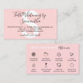 Tips-instructies voor het testen van witwerk na te visitekaartje (Voorkant / Achterkant)