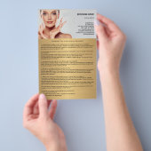Tips na een gezichtsbehandeling flyer (Hand)