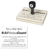 Tips om ervoor te zorgen dat alle stemmen tellen h rubberstempel (Gestempeld)