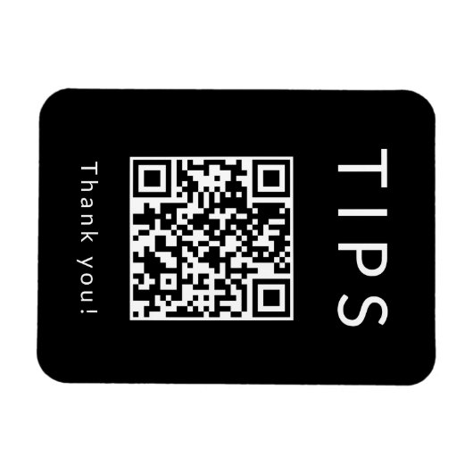 Tips QR-code Magneet (Horizontaal)