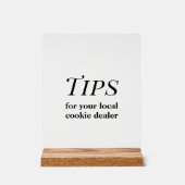 Tips-teken Acryl Bord (Voorkant)