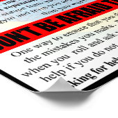 Tips voor BJJ Beginners Gym Poster (Hoek)