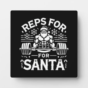 Tips voor de Kerstman - Funny Christmas Fitness Fotoplaat