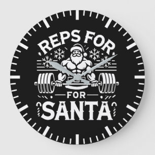 Tips voor de Kerstman - Funny Christmas Fitness Grote Klok