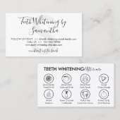 Tips voor de Twitter-witmaking na tercare Visitekaartje (Voorkant / Achterkant)