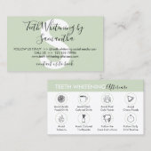 Tips voor groene twitserij visitekaartje (Voorkant / Achterkant)