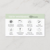 Tips voor groene twitserij visitekaartje (Achterkant)