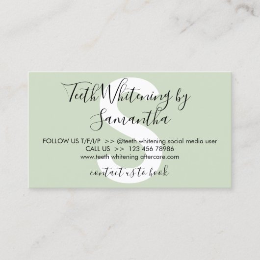 Tips voor groene twitserij visitekaartje (Voorkant)