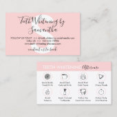 Tips voor het geven van twitserwerk visitekaartje (Voorkant / Achterkant)