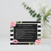 Tips voor het opheffen van contactlenzen | Roze Fl Briefkaart (Staand voorkant)