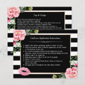 Tips voor het opheffen van contactlenzen | Roze Fl Briefkaart (Voorkant / Achterkant)