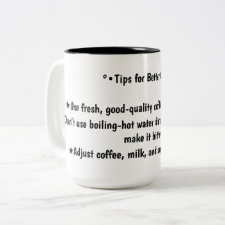 Tips voor koffie tweekleurige koffiemok