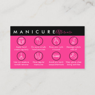tips voor nagelverzorging na een manicure Neon Roz Visitekaartje