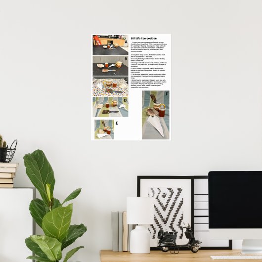 Tips voor samenstelling van stilstaande levensvorm poster (Thuiskantoor)