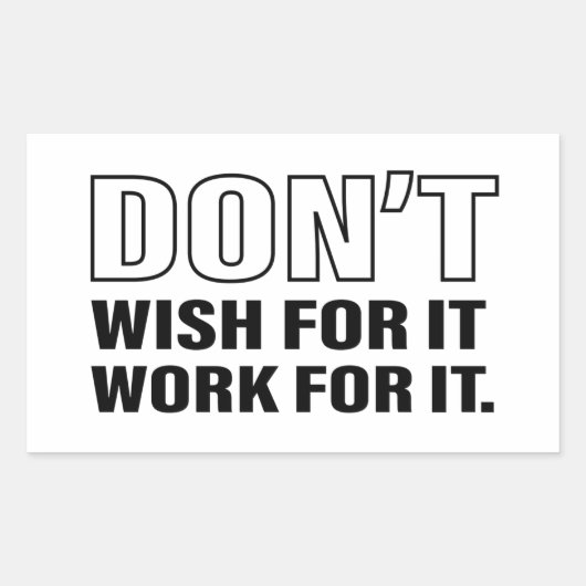 Tips voor succes citeren Art Cool Text Graphic can Rechthoekige Sticker (Voorkant)