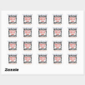 TipSee-leden sticker met QR-code op maat, vierkant (Vel)