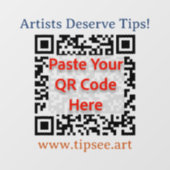 TipSee Member Window Cling Decal (transparent) (Vel)