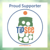 TipSee Supporter Raamsticker (Vel 3)