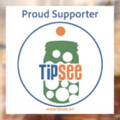 TipSee Supporter Window Decal (Vel 2)