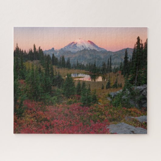Tipsoo Lake en Mount Rainier Autumn Sunrise Legpuzzel (Horizontaal)