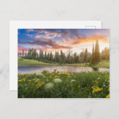 Tipsoo Lake of Mt. Rainier Briefkaart (Voorkant / Achterkant)