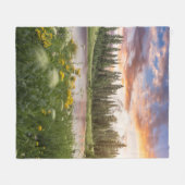 Tipsoo Lake of Mt. Rainier Fleece Deken (Voorkant (Horizontaal))