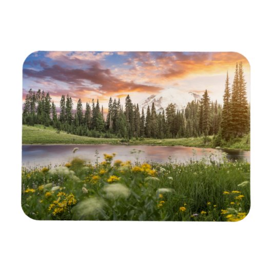 Tipsoo Lake of Mt. Rainier Magneet (Horizontaal)