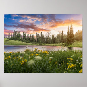 Tipsoo Lake of Mt. Rainier Poster