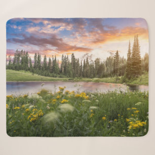 Tipsoo Lake of Mt. Rainier Sherpa Deken