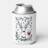 Tipsy and Bright Deer  Blikjeskoeler (Blikje Voorkant)