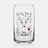 Tipsy and Bright Deer  Blikvorm Glas (Voorkant)