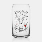 Tipsy and Bright Deer  Blikvorm Glas (Achterkant)